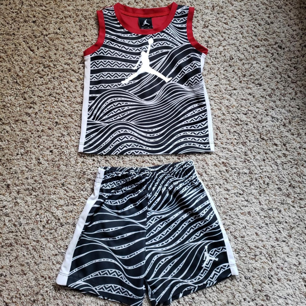 Jordan Tank/Shorts/Hat set - 24 months